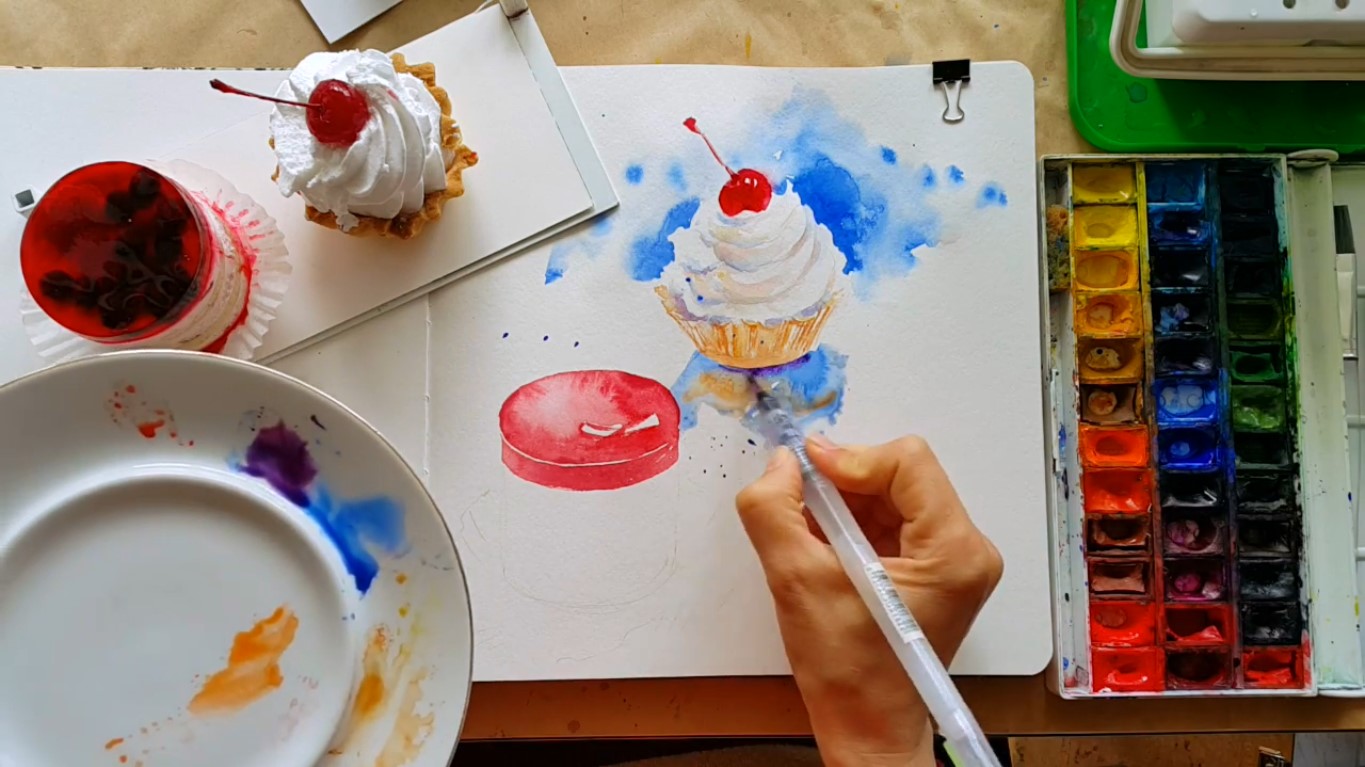 Скетчинг Акварельные десерты - Брюханова (2018)_0.jpg